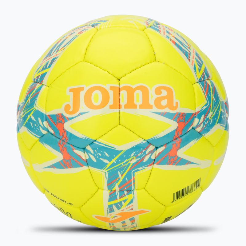 Fußball Joma Dali III yellow/fluor turquoise Größe 4