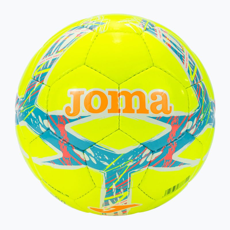 Fußball Joma Dali III yellow/fluor turquoise Größe 3