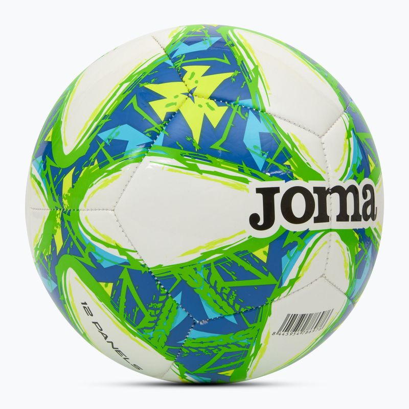 Fußball Joma Challenge III white/fluor green Größe 3 2
