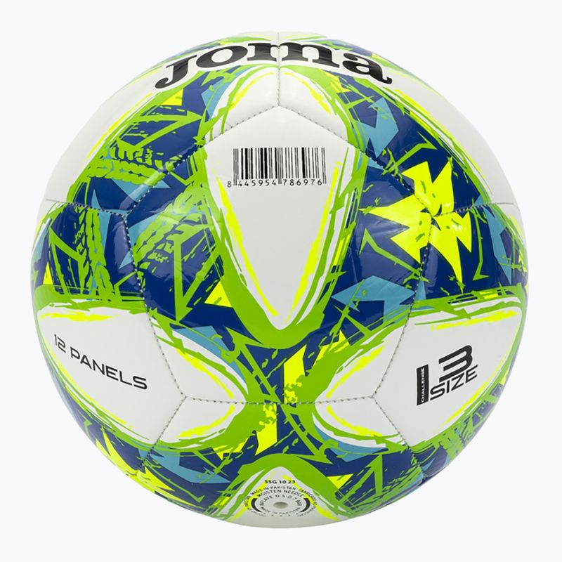 Fußball Joma Challenge III white/fluor green Größe 3