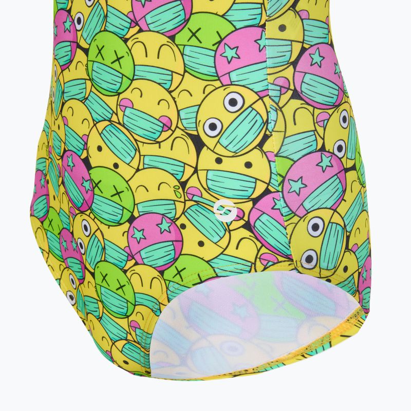 Einteiliger Kinder-Badeanzug RAS Face Classic Back multicolour 3