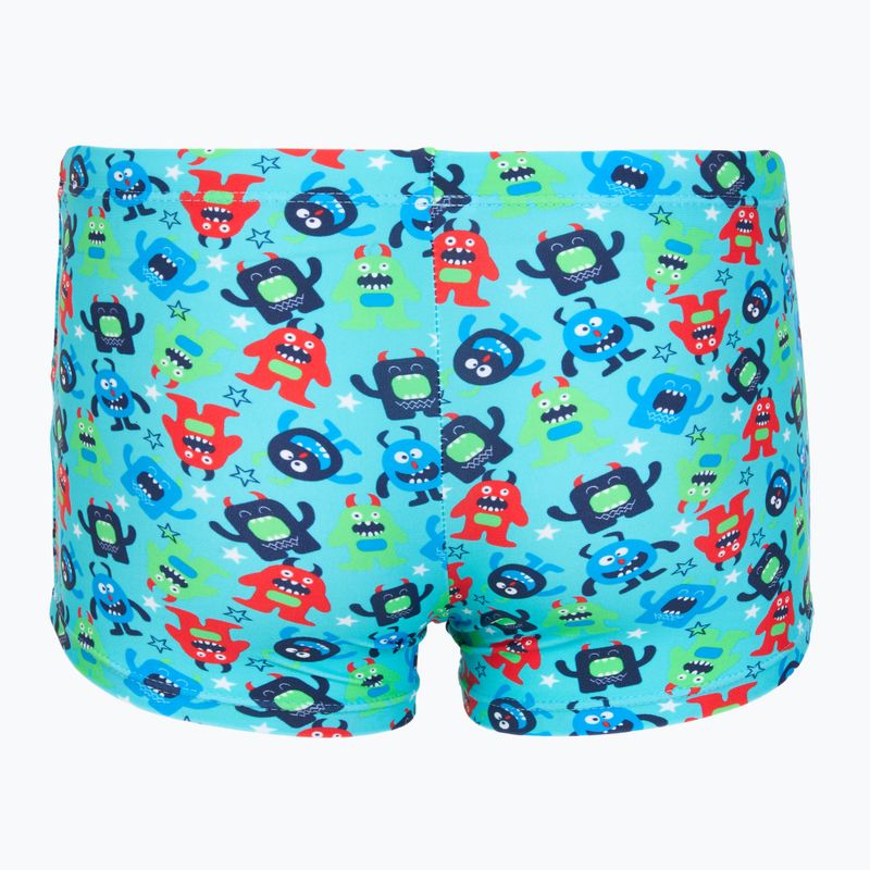 Kinder-Badeboxershorts RAS Monsters Trunks turquoise 2
