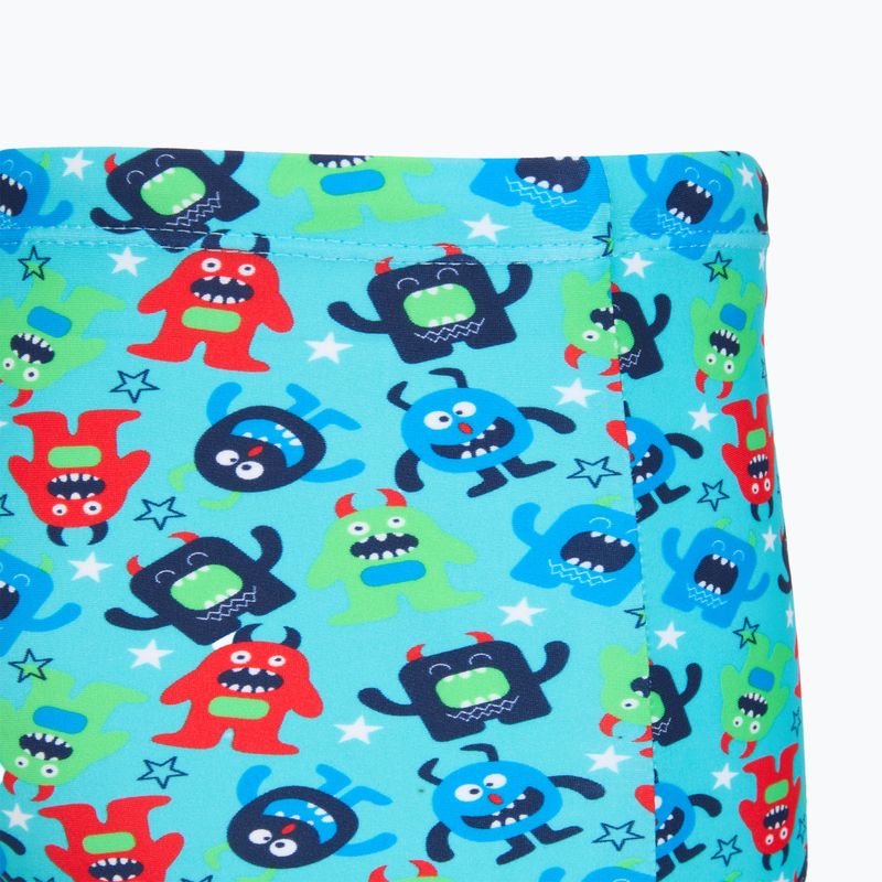 Kinder-Badeboxershorts RAS Monsters Trunks turquoise 4