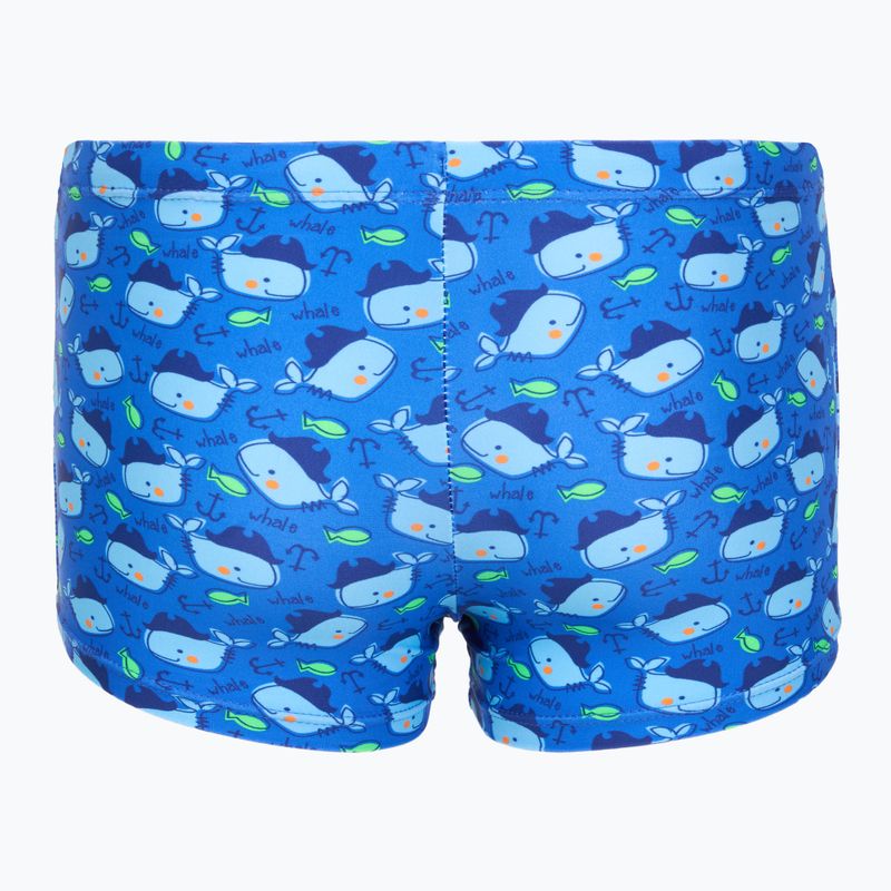Kinder-Badeboxershorts RAS Whale Trunks denim blue 2