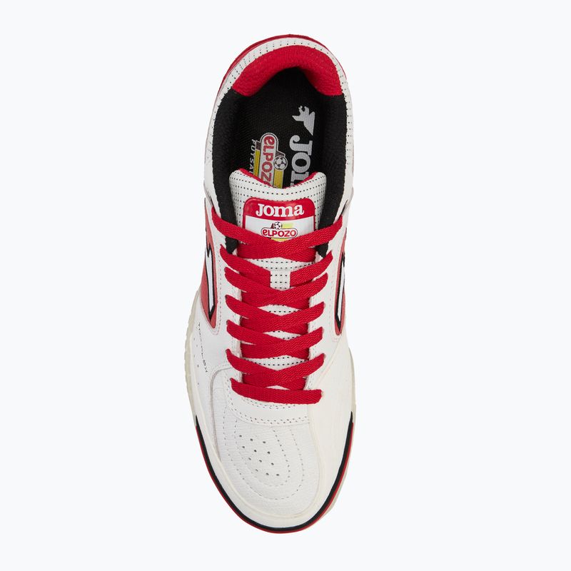 Fußballschuhe Herren Joma Top Flex IN white/red 5