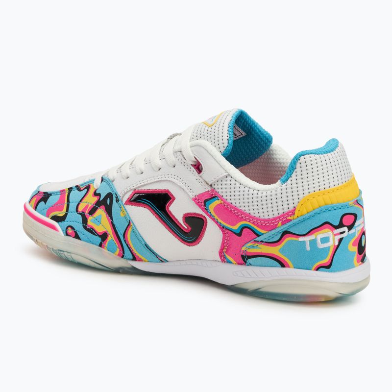 Fußballschuhe Herren Joma Top Flex IN white/coral 3