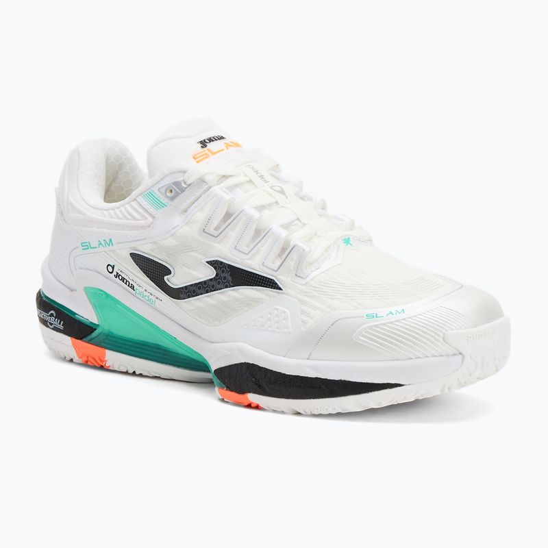 Padel-Schuhe Herren Joma Slam OM white/ turquoise