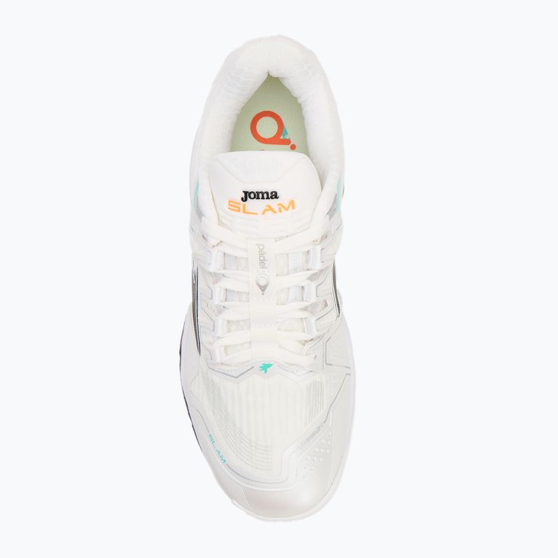 Padel-Schuhe Herren Joma Slam OM white/ turquoise 5