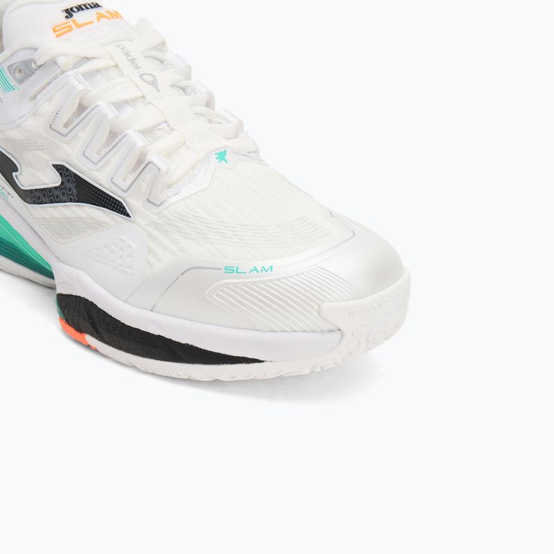 Padel-Schuhe Herren Joma Slam OM white/ turquoise 7
