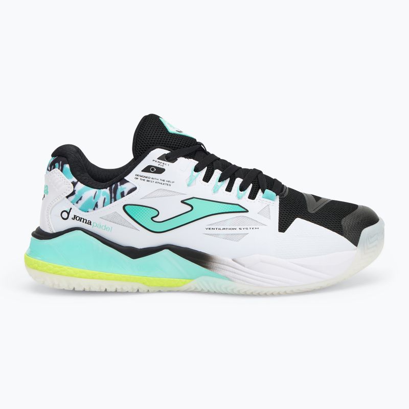 Padel-Schuhe Herren Joma Spin OM white/ turquoise 2