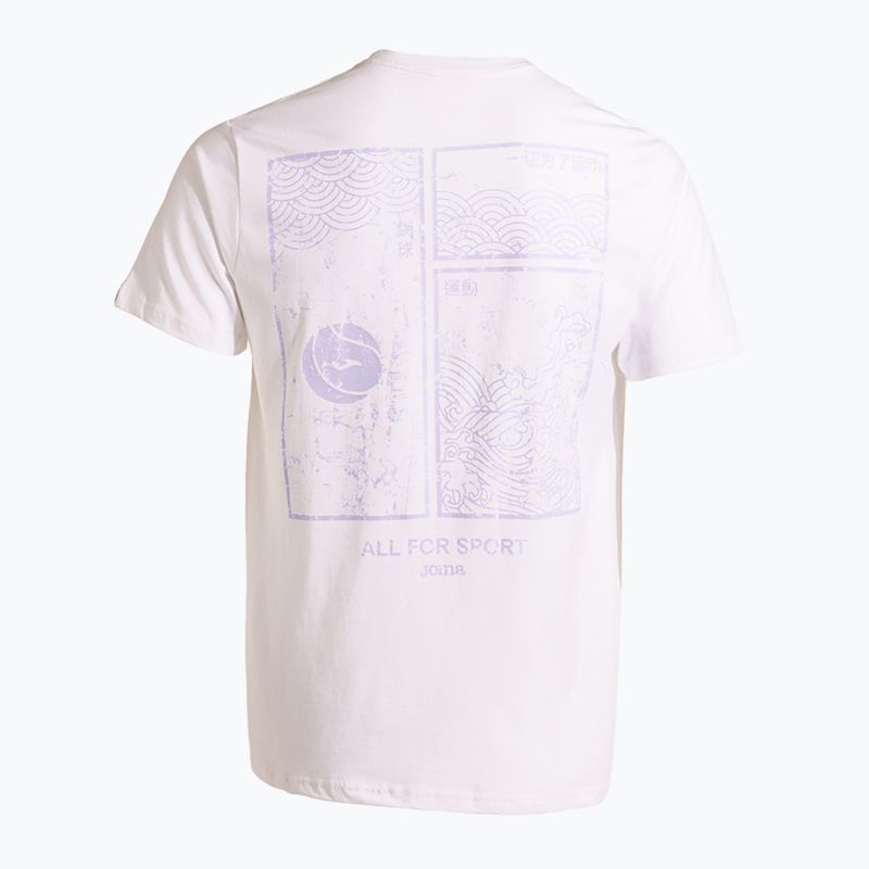 Tennis-Shirt Herren Joma Challenge white 2