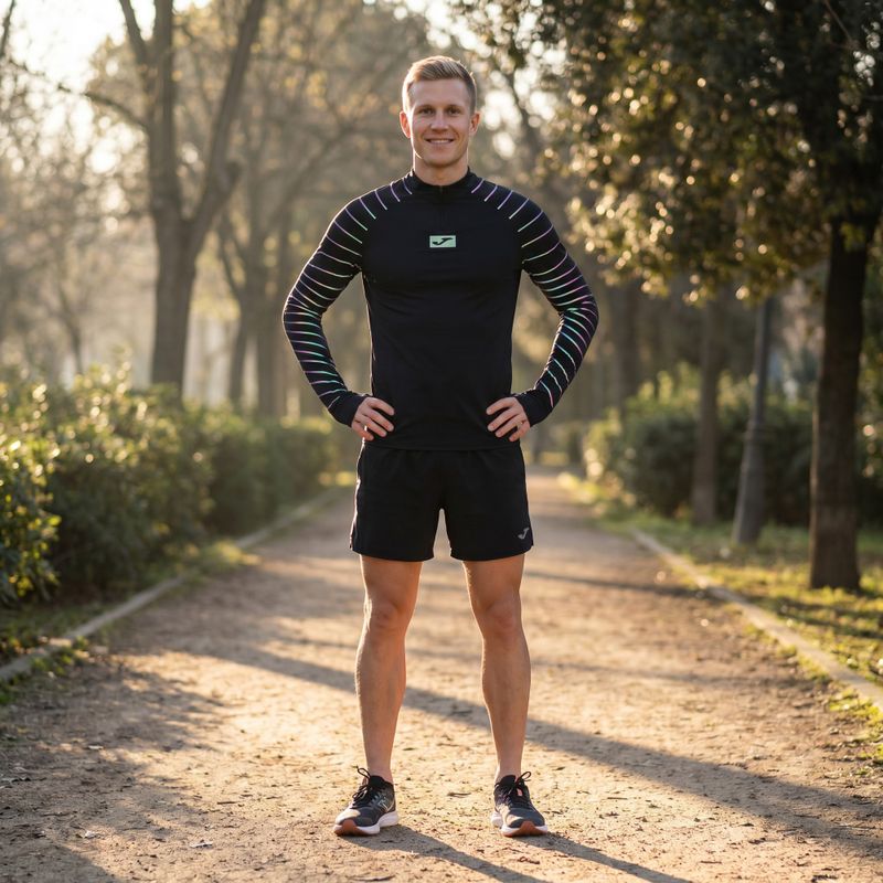 Herren Joma R-Night running Longsleeve schwarz 8