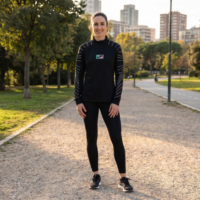 Damen Joma R-Night Laufsweatshirt schwarz 12