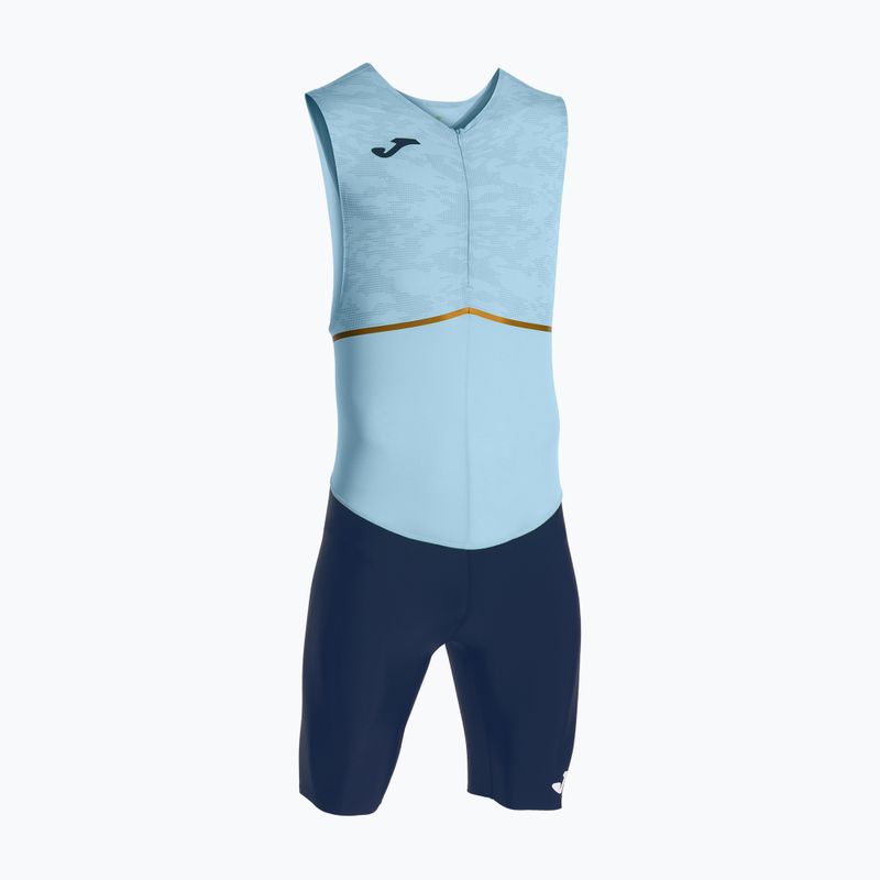 Herren Triathlonanzug Joma Record III Bodysuit himmelblau-navy