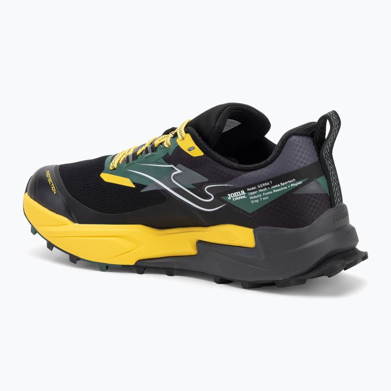 Herren Laufschuhe Joma Sierra schwarz/zitrone 3