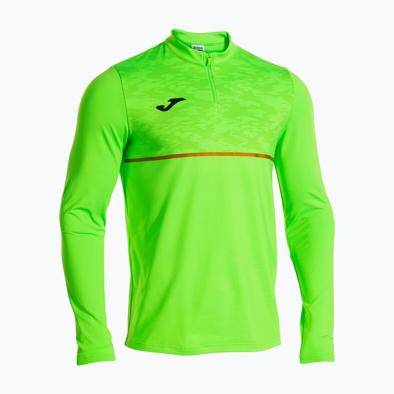 Herren Joma Record III fluor grünes Laufsweatshirt