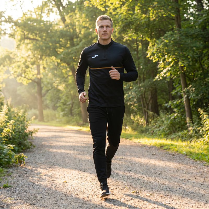 Herren Joma Record III Laufsweatshirt schwarz 7