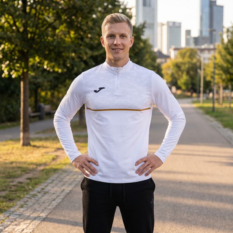 Herren Joma Record III Laufsweatshirt weiß 5