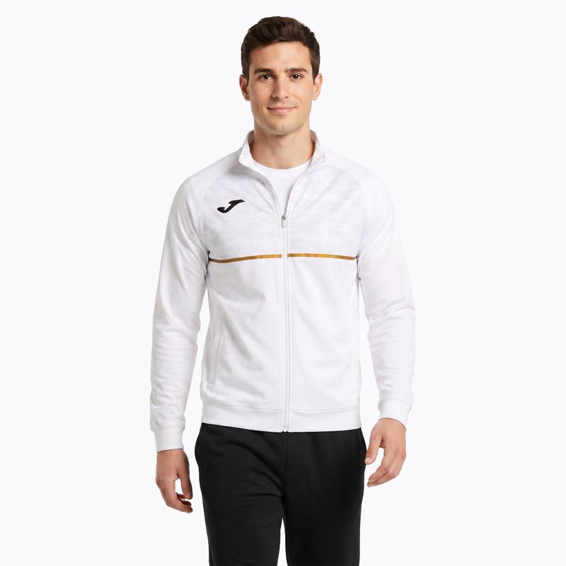 Men's Joma Record III Full Zip Laufsweatshirt weiß 3