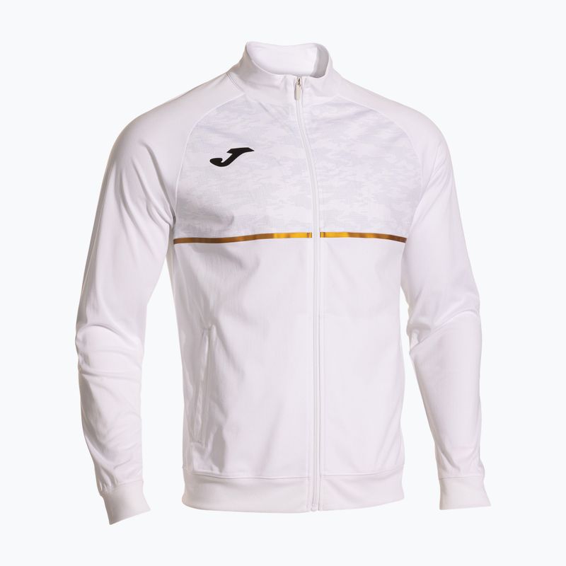 Men's Joma Record III Full Zip Laufsweatshirt weiß