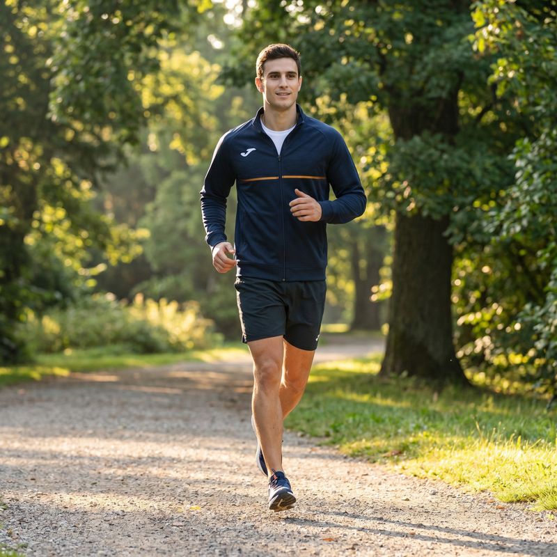 Herren Joma Record III Full Zip Laufsweatshirt navy 7