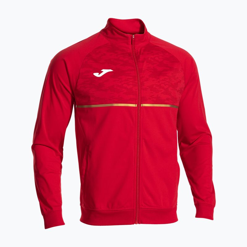 Herren Joma Record III Full Zip Laufsweatshirt rot