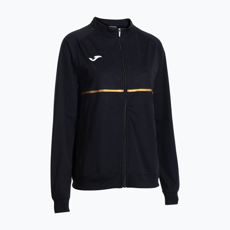 Women's Joma Record III Full Zip Laufsweatshirt schwarz