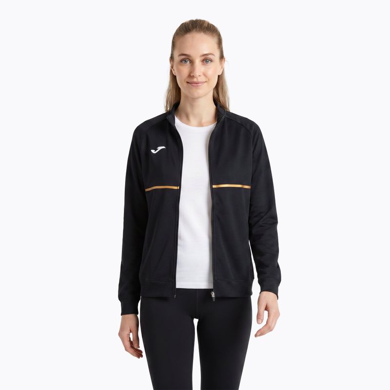 Women's Joma Record III Full Zip Laufsweatshirt schwarz 3