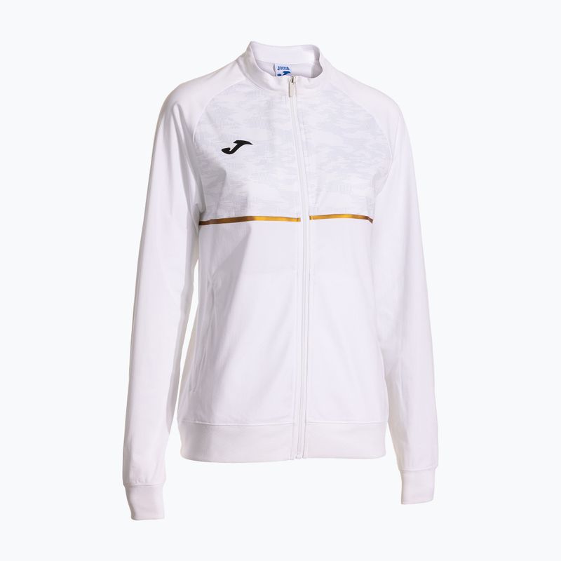 Women's Joma Record III Full Zip Laufsweatshirt weiß