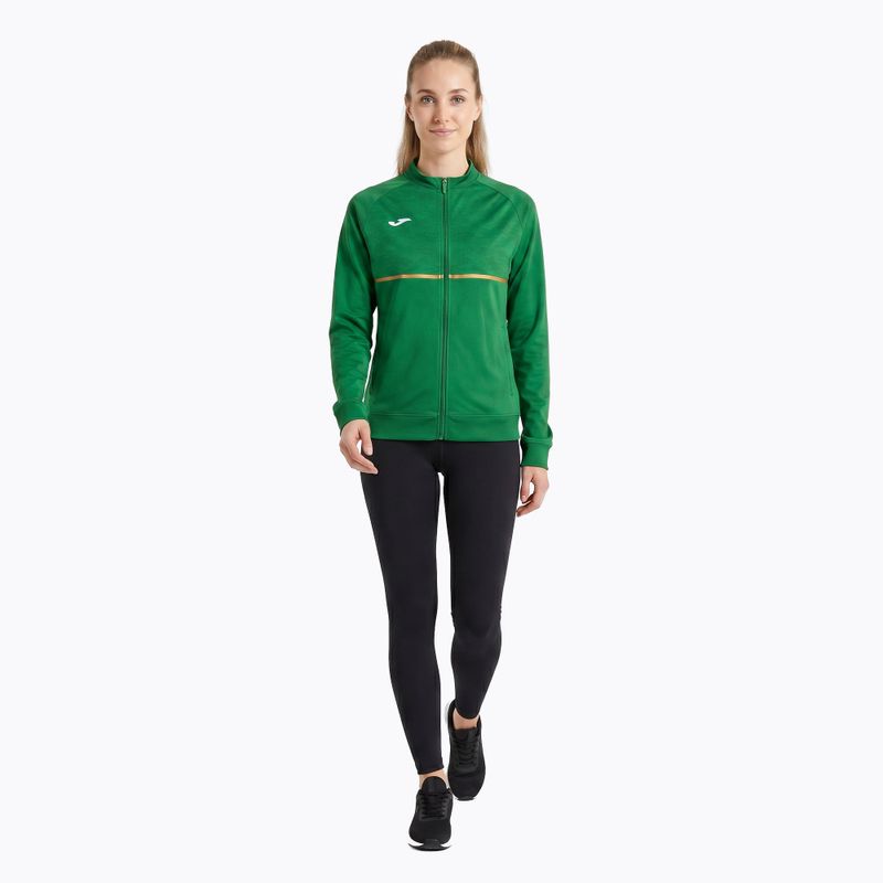 Damen Joma Record III Full Zip grünes Laufsweatshirt 2