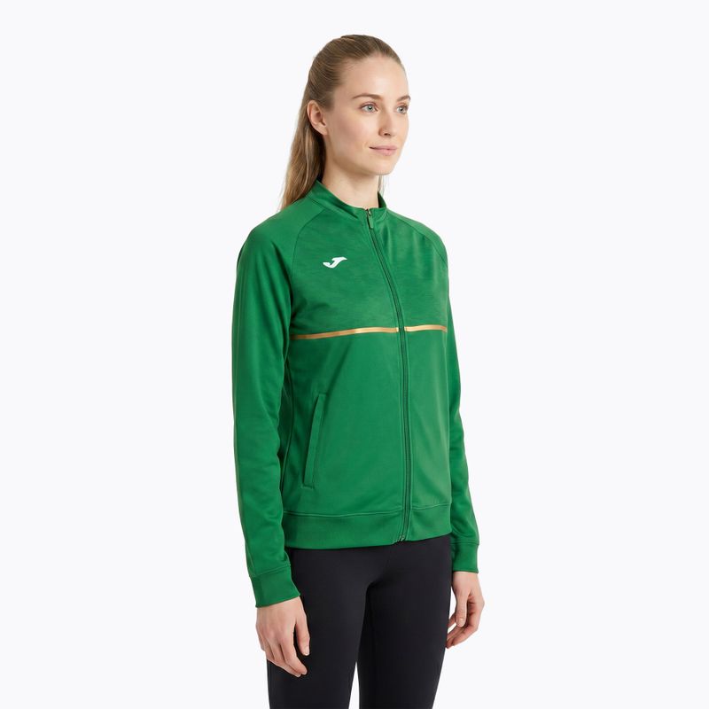 Damen Joma Record III Full Zip grünes Laufsweatshirt 3
