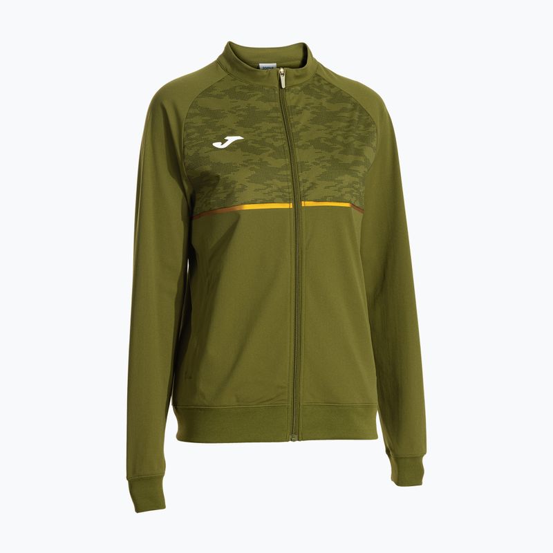 Damen Joma Record III Full Zip grünes Laufsweatshirt