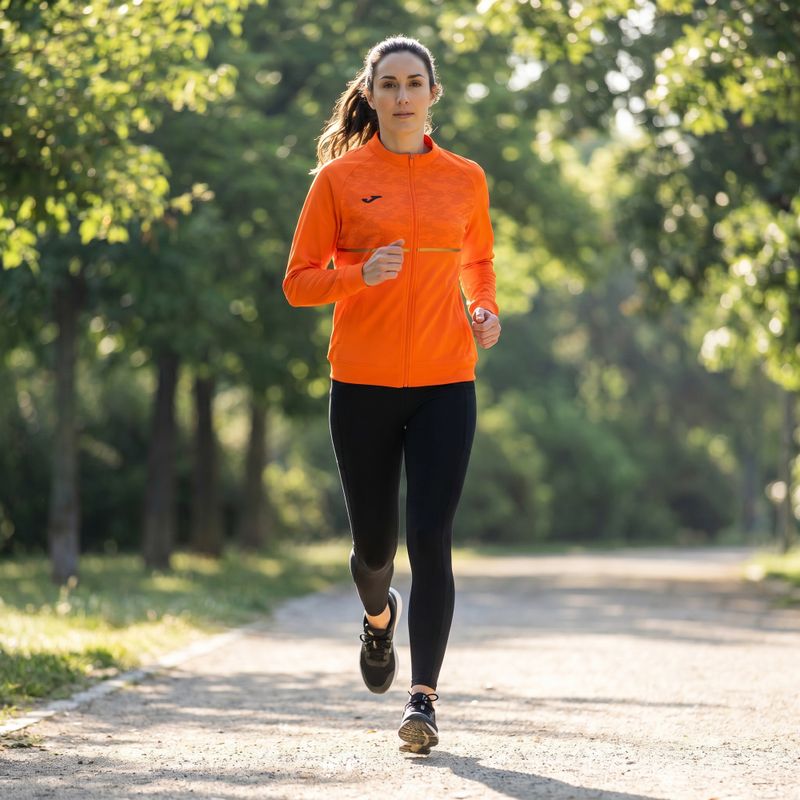 Women's Joma Record III Full Zip Laufshirt orange 6