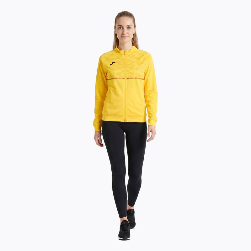 Women's Joma Record III Full Zip Laufsweatshirt gelb 2