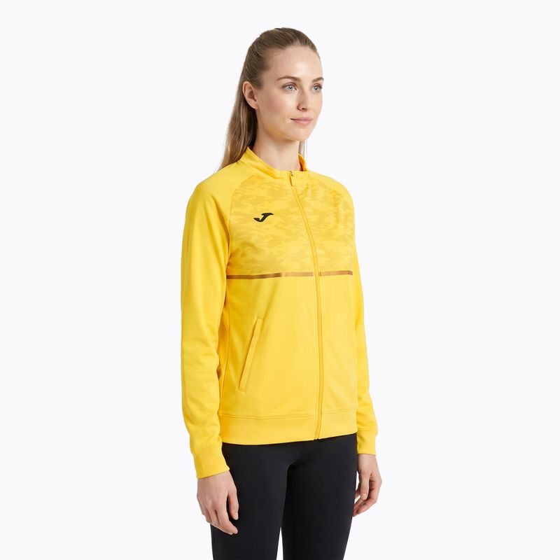 Women's Joma Record III Full Zip Laufsweatshirt gelb 4