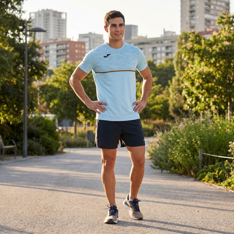 Joma Record III Herren Laufshirt hellblau 4
