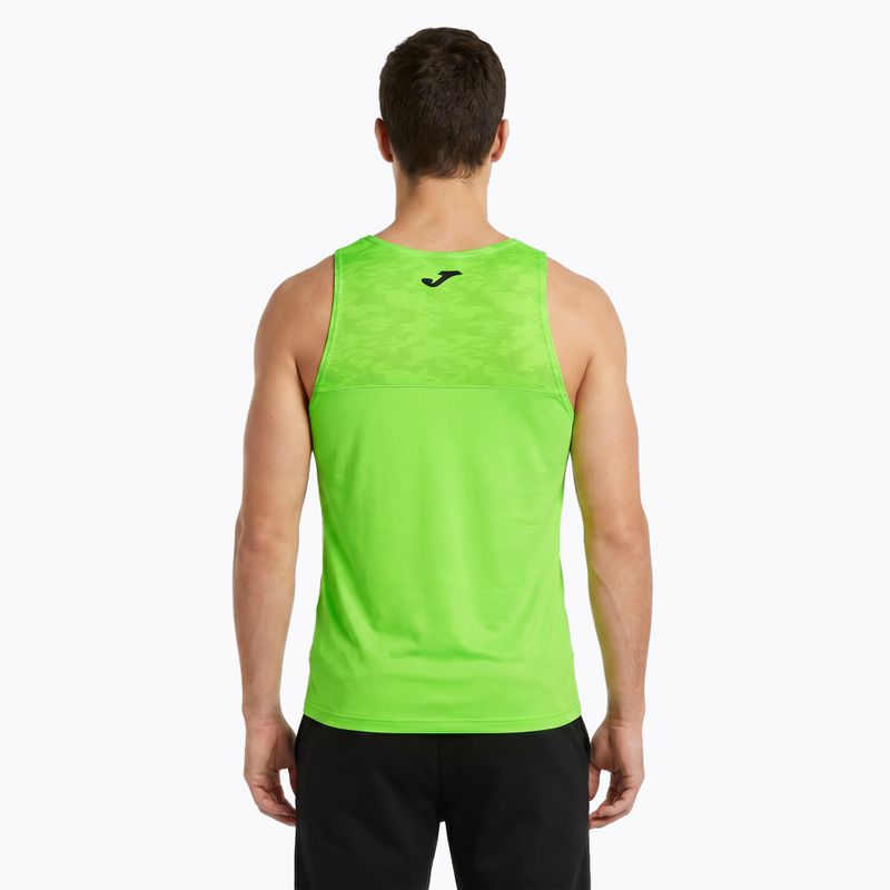 Herren Joma Record III fluor grünes Laufshirt 2