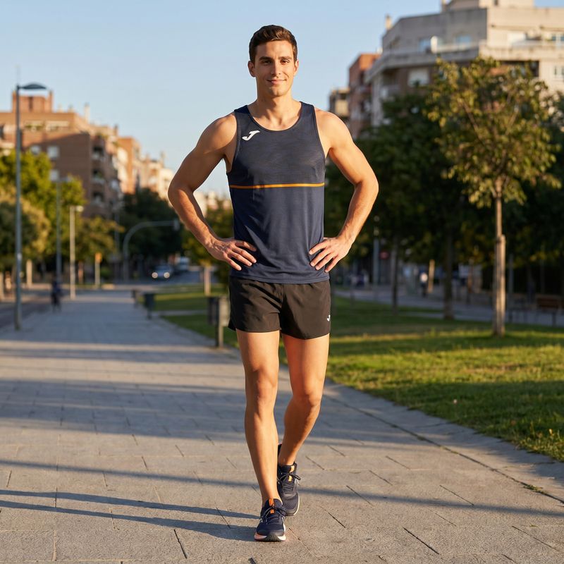 Herren Joma Record III Laufshirt navy 7