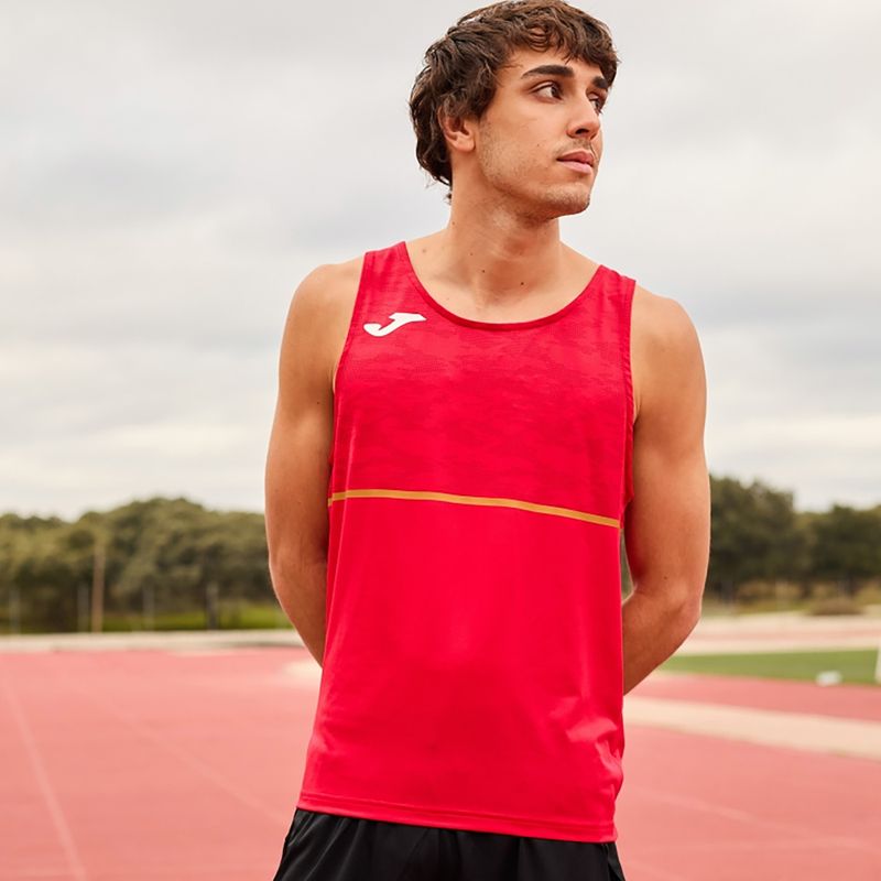 Herren Joma Record III Laufshirt rot 2