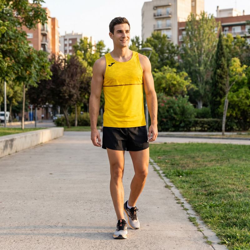 Herren Joma Record III Laufshirt gelb 6