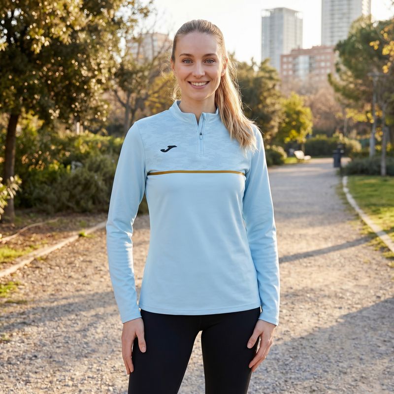 Joma Record III Damen Laufsweatshirt hellblau 5