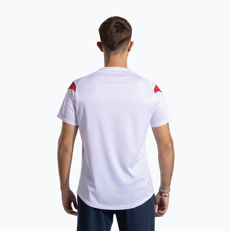 Herren Joma Montreal T-shirt weiß/rot 2