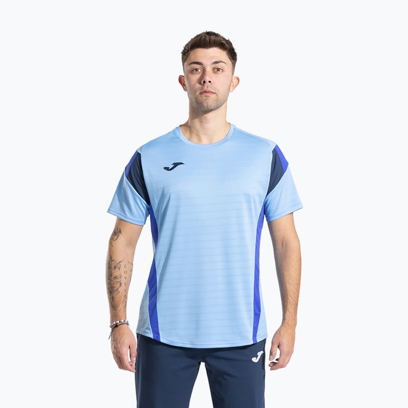 Herren Joma Montreal T-shirt himmelblau/dunkelmarine