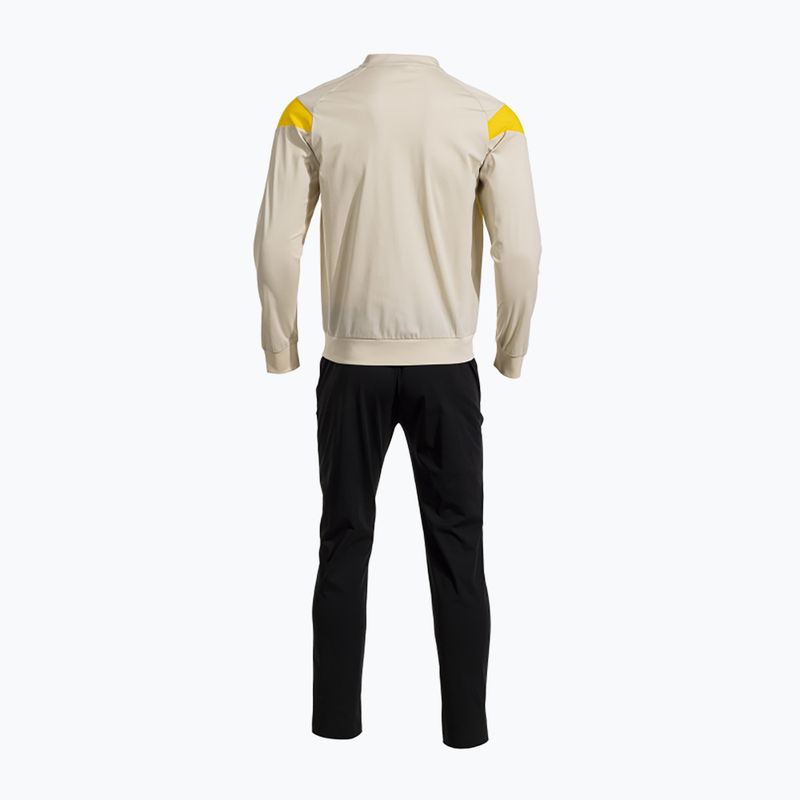 Herren Trainingsanzug Joma Montreal beige/schwarz 2