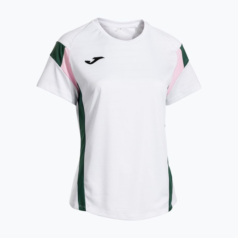 Damen-Tennisshirt Joma Montreal weiß/grün 2