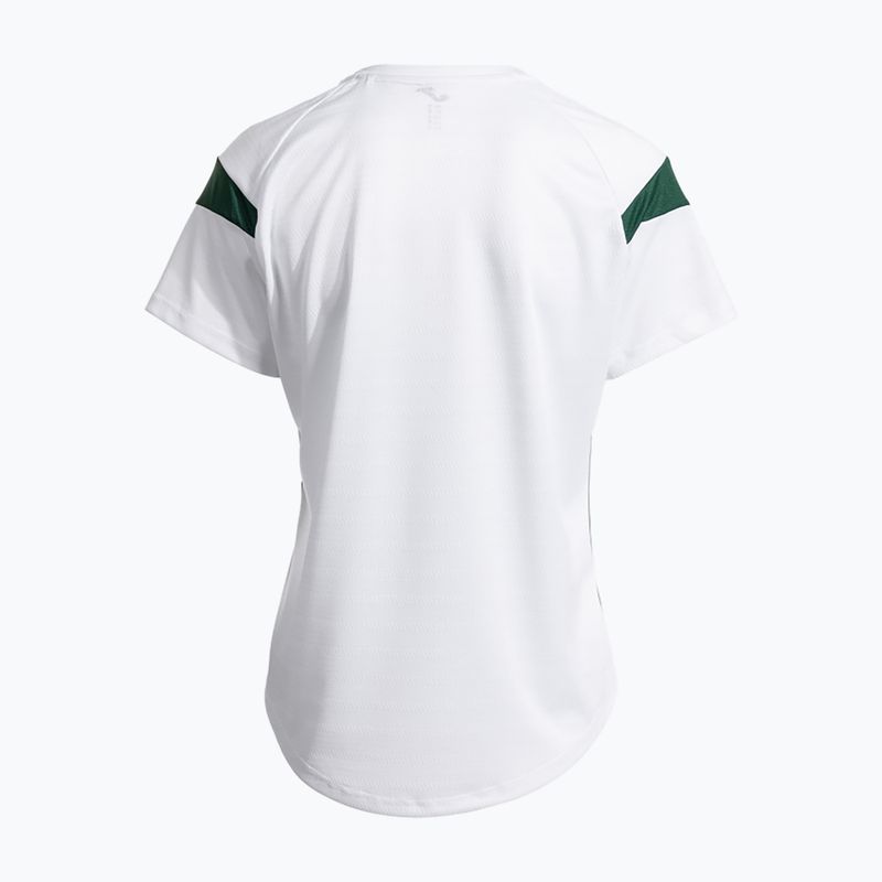 Damen-Tennisshirt Joma Montreal weiß/grün 3