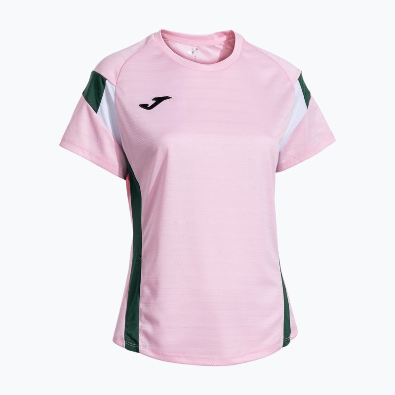 Damen-Tennisshirt Joma Montreal rosa/grün 2