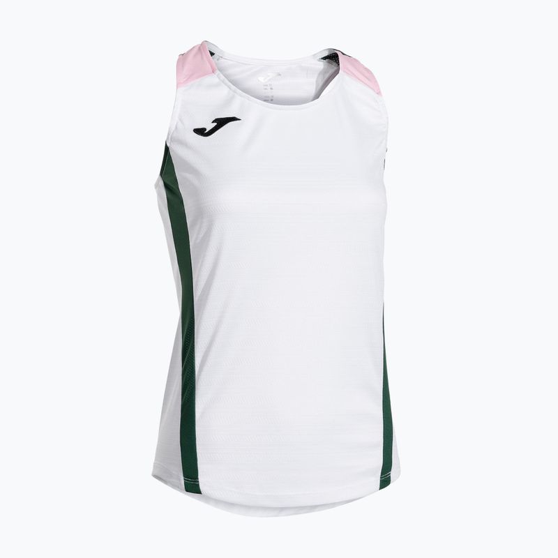 Damen-Tennisshirt Joma Montreal weiß/grün