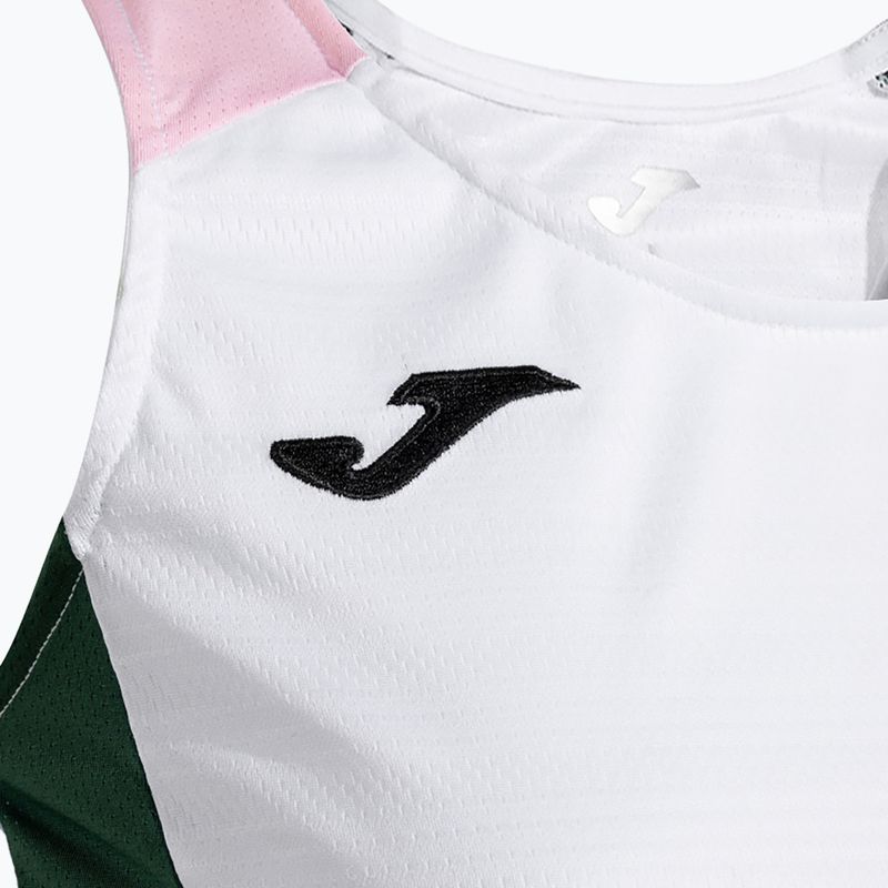 Damen-Tennisshirt Joma Montreal weiß/grün 3