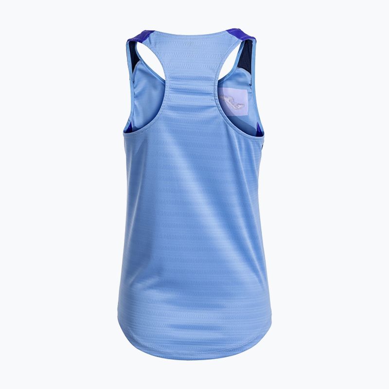 Damen-Tennisshirt Joma Montreal himmelblau/dunkelmarine 2